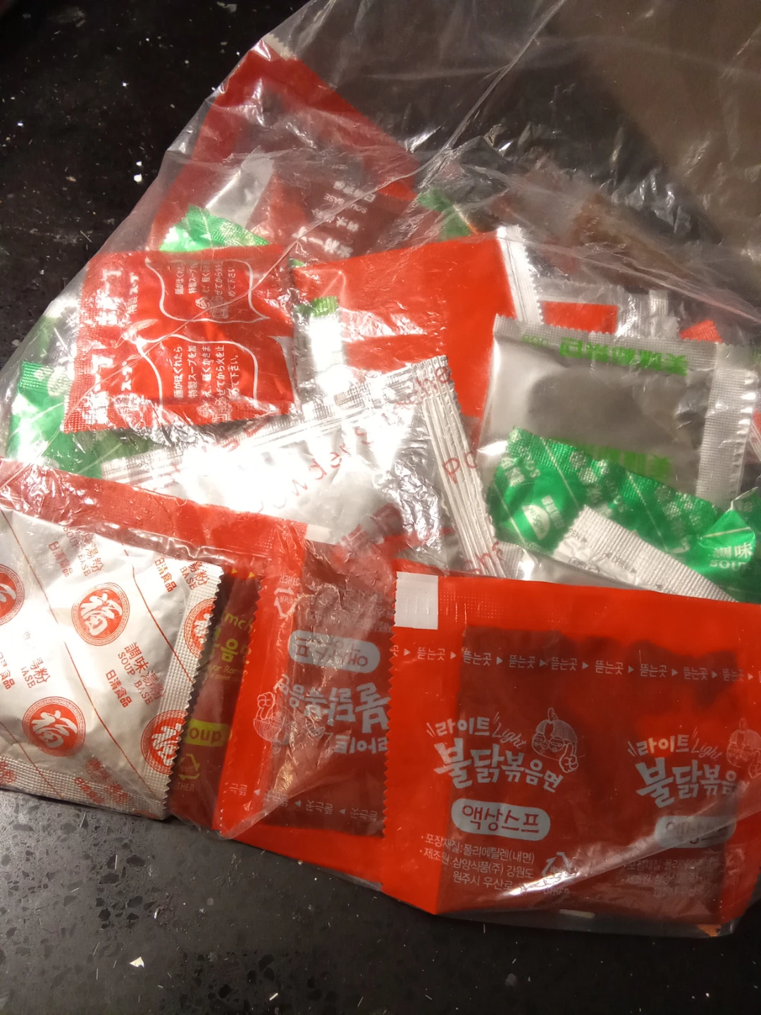 Variety of Soup and Ramen Seasoning Packets
