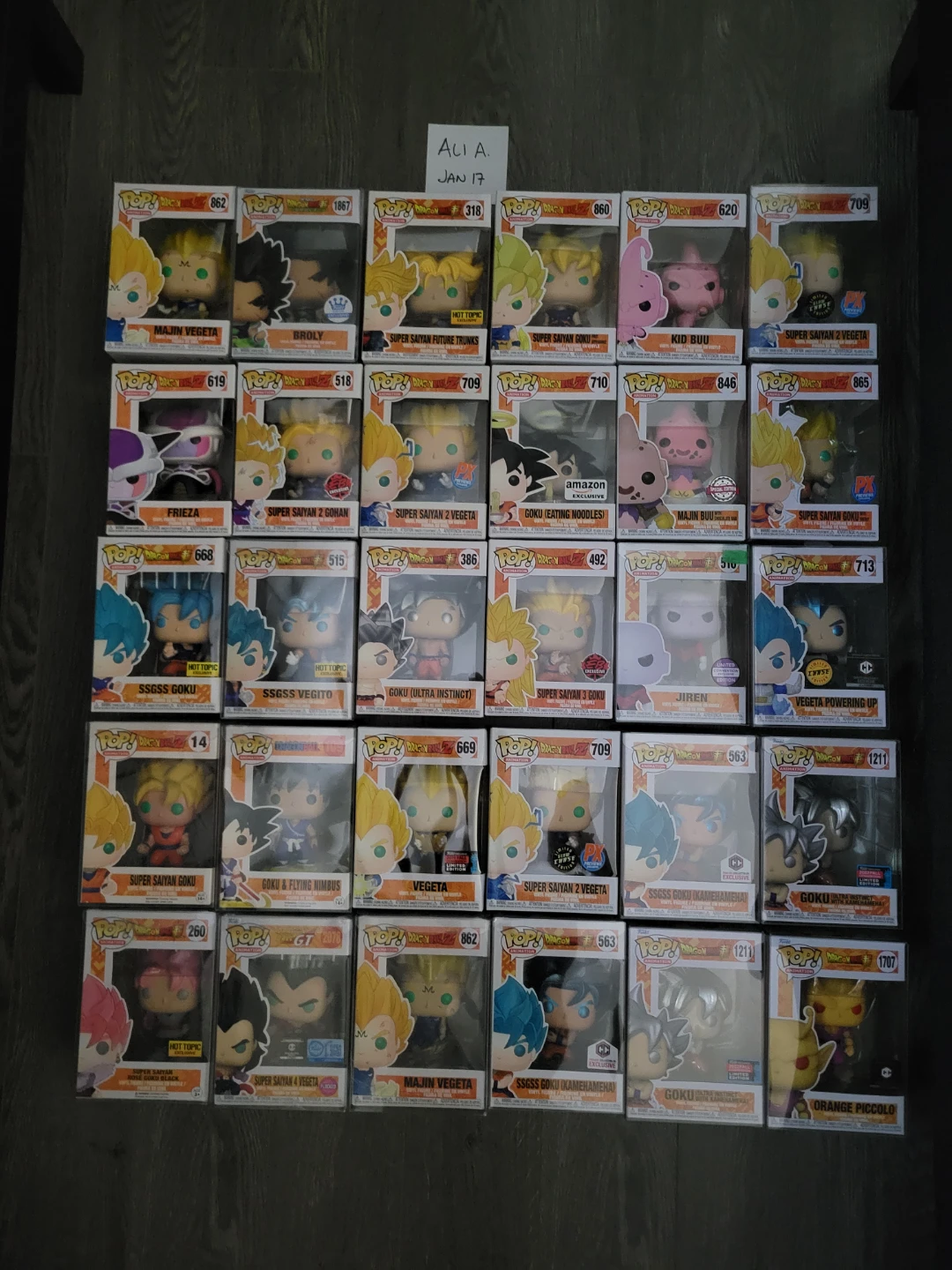 Dragon Ball Z Funko Pops Collection