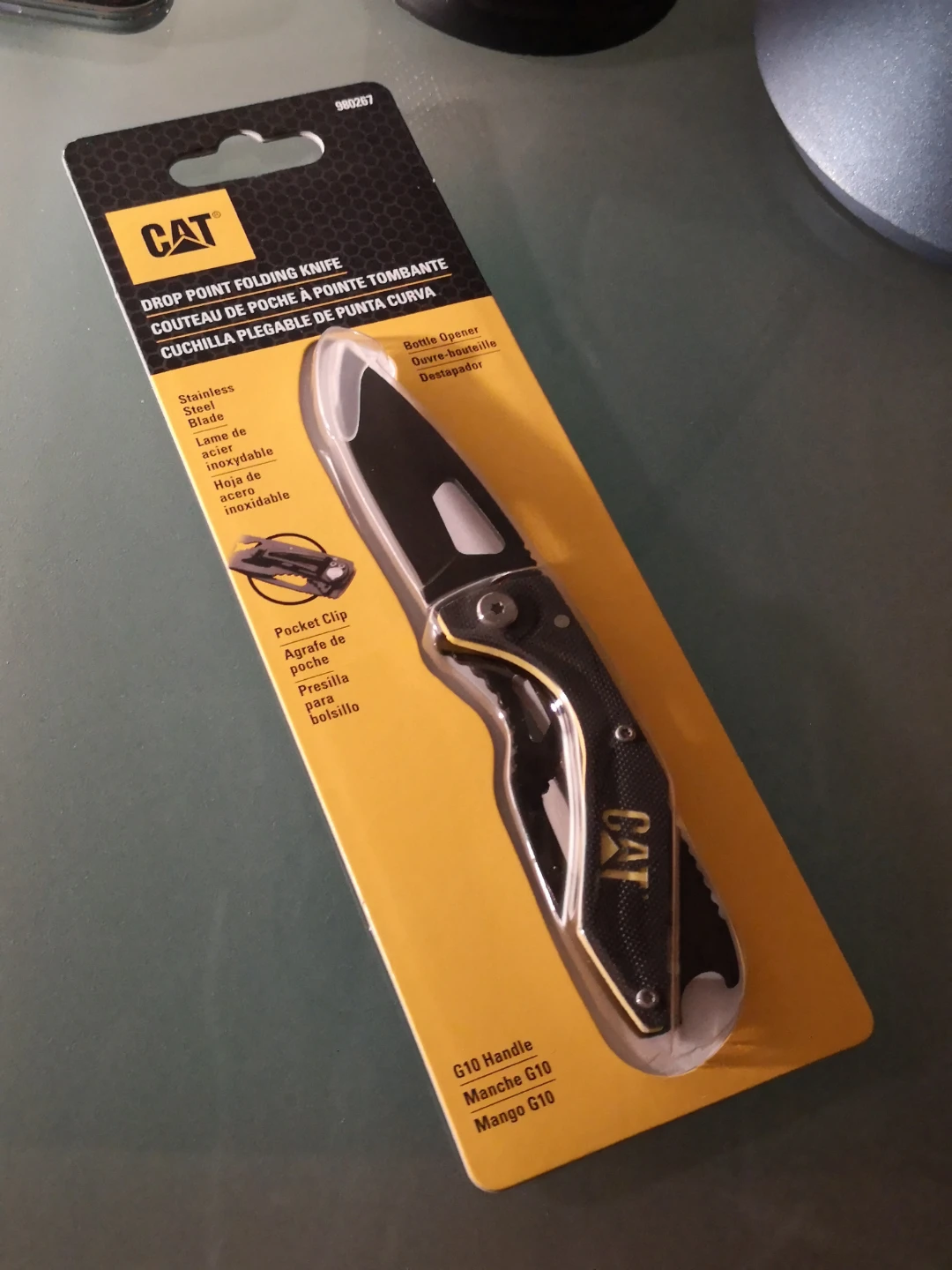 New CAT Folding Knife Tool + Bottle Opener
