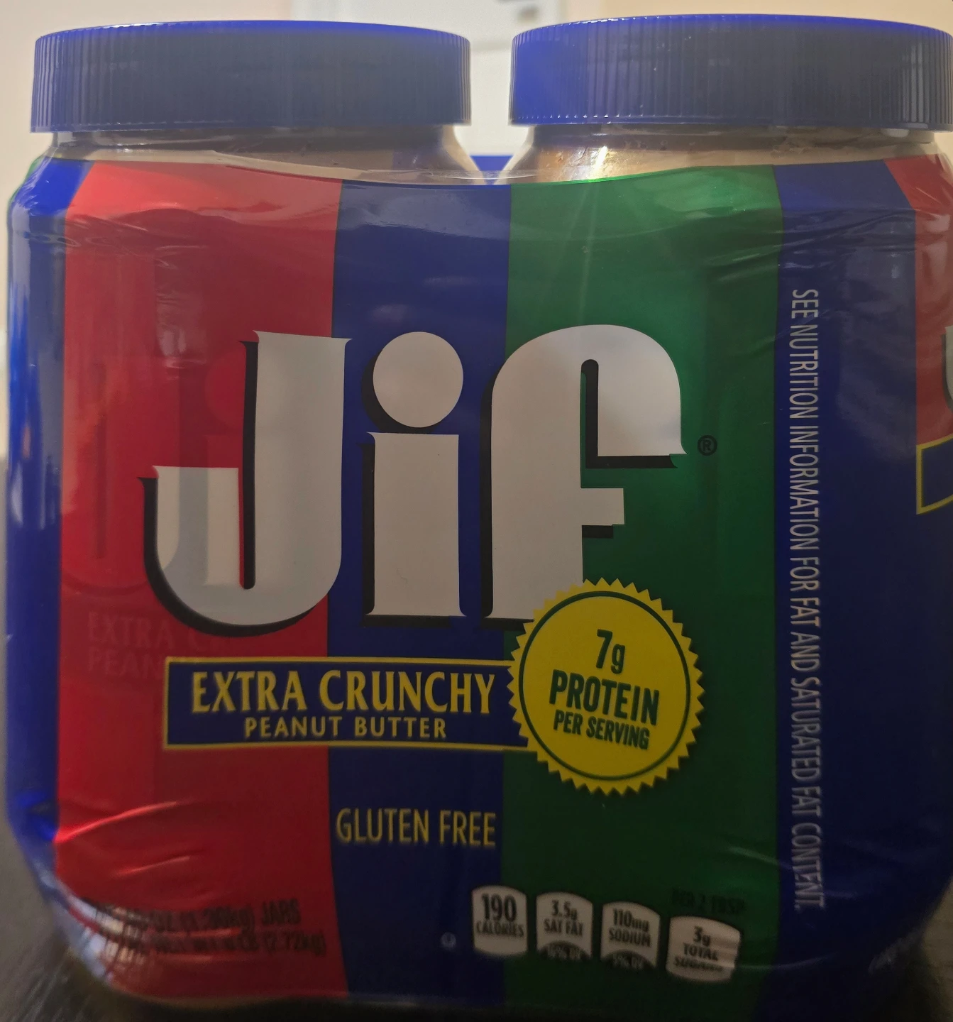 Jif Extra Crunchy Peanut Butter Twin Pack