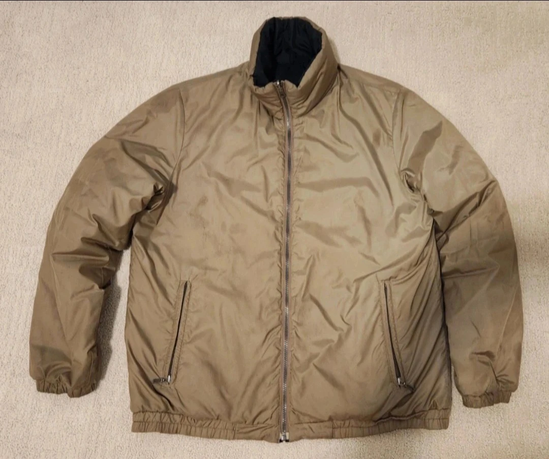 Navy Blue Reversible Puffer Jacket - photo 2