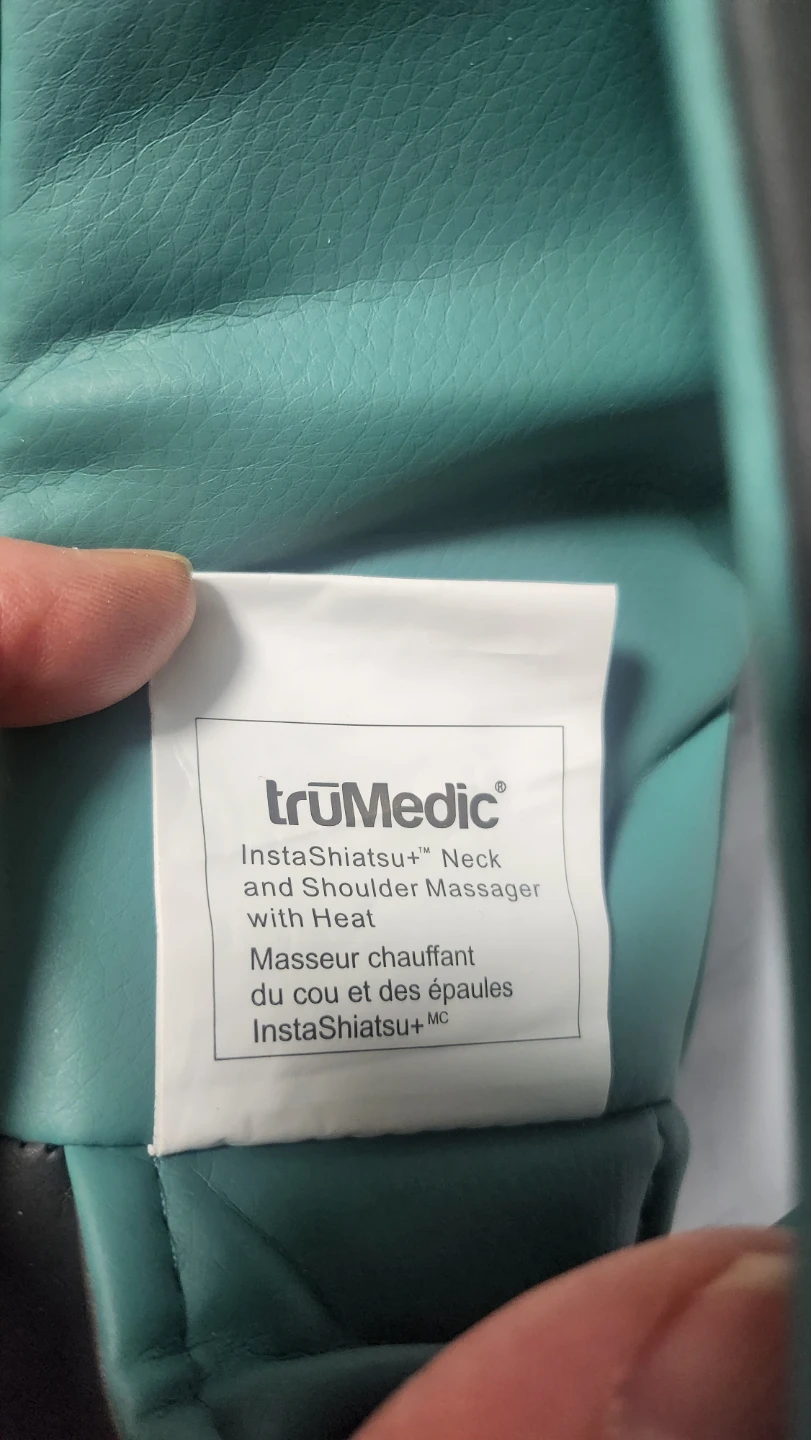 truMedic InstaShiatsu Neck and Shoulder Massager with Heat
