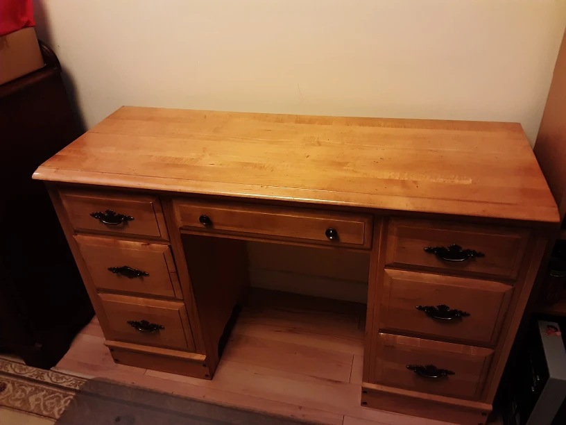 Wooden Desk with Drawers - photo 5