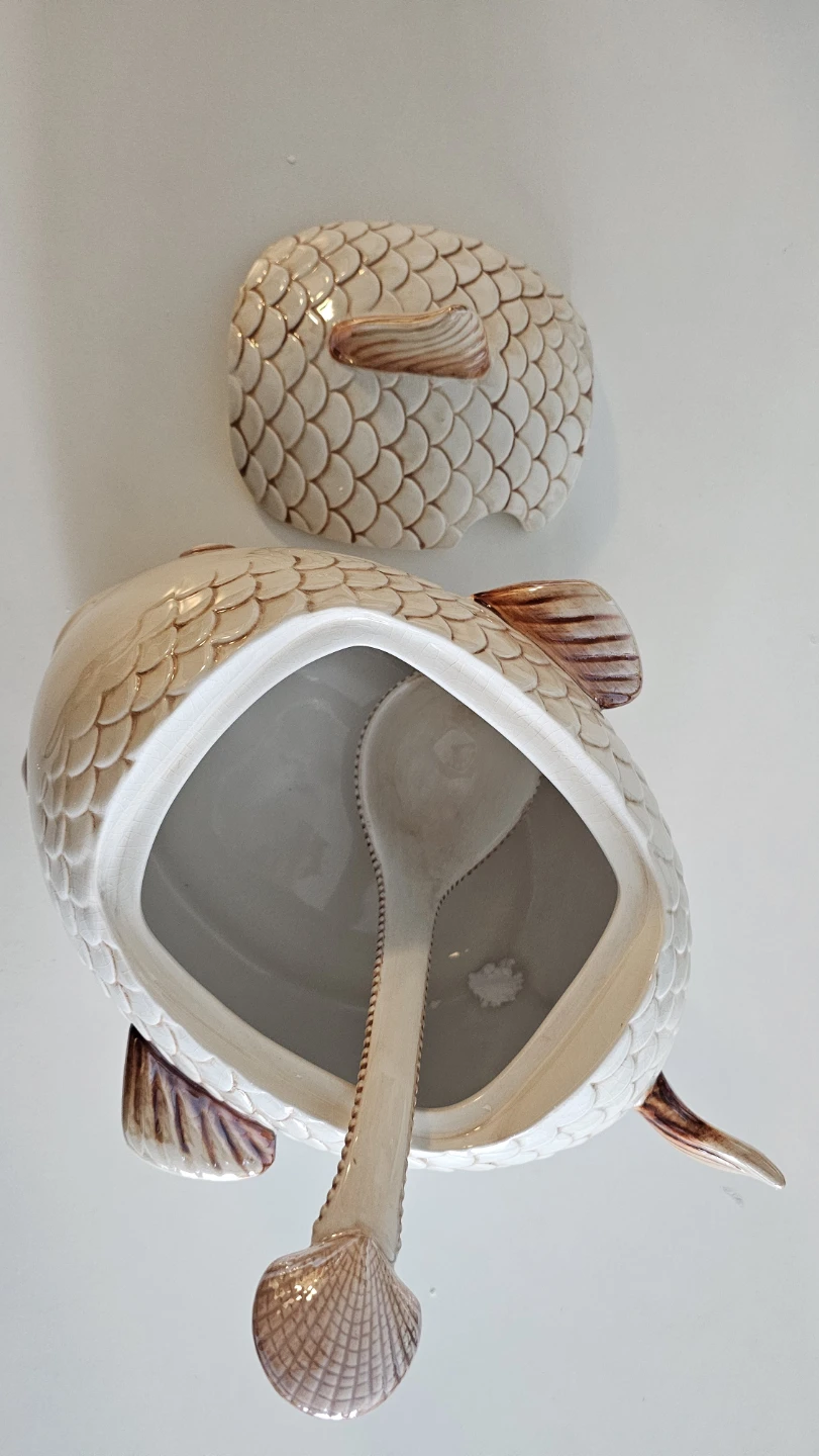 By The Sea Naturals Fish Serving Dish