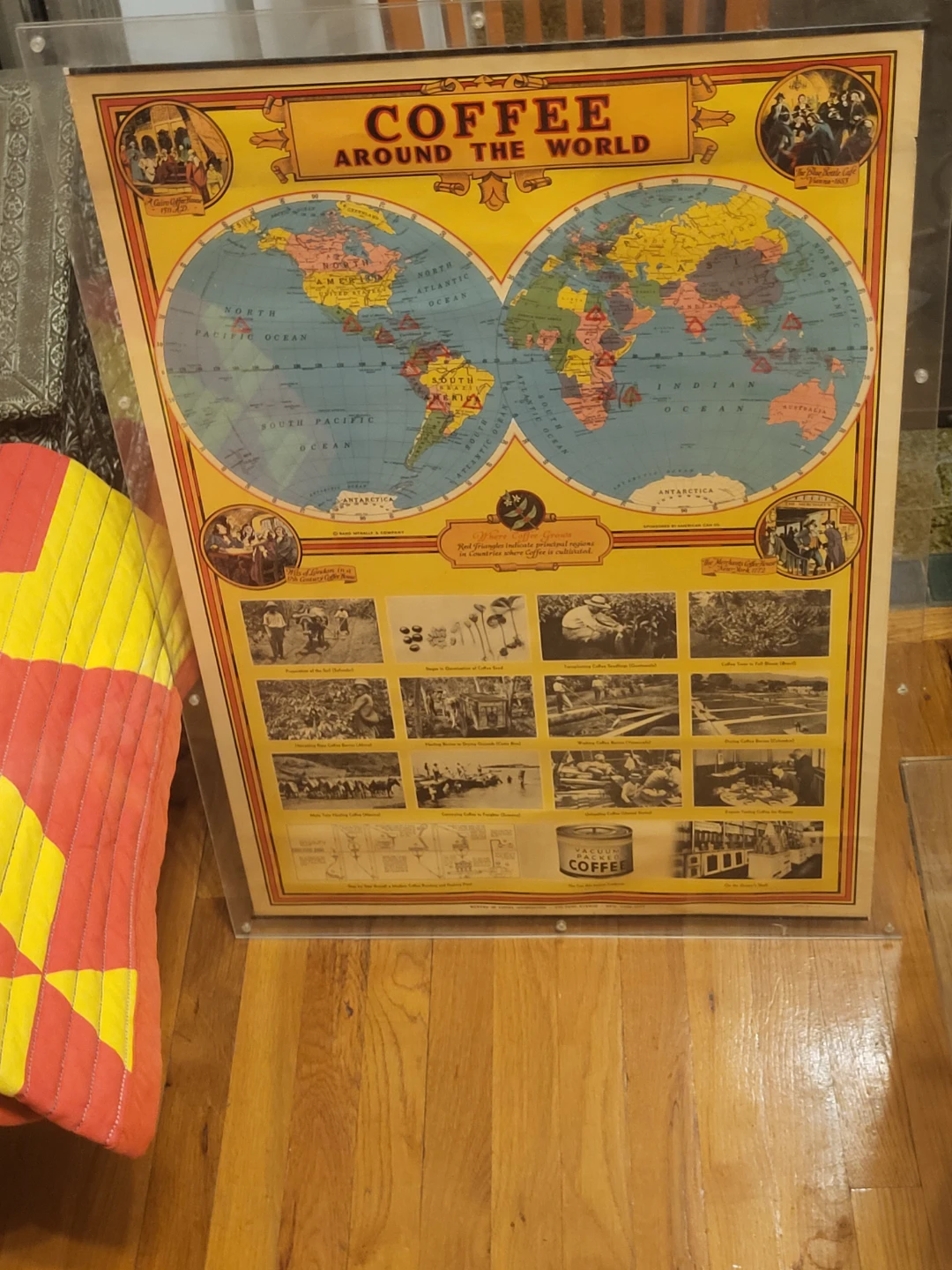 Coffee Around The World Framed Poster