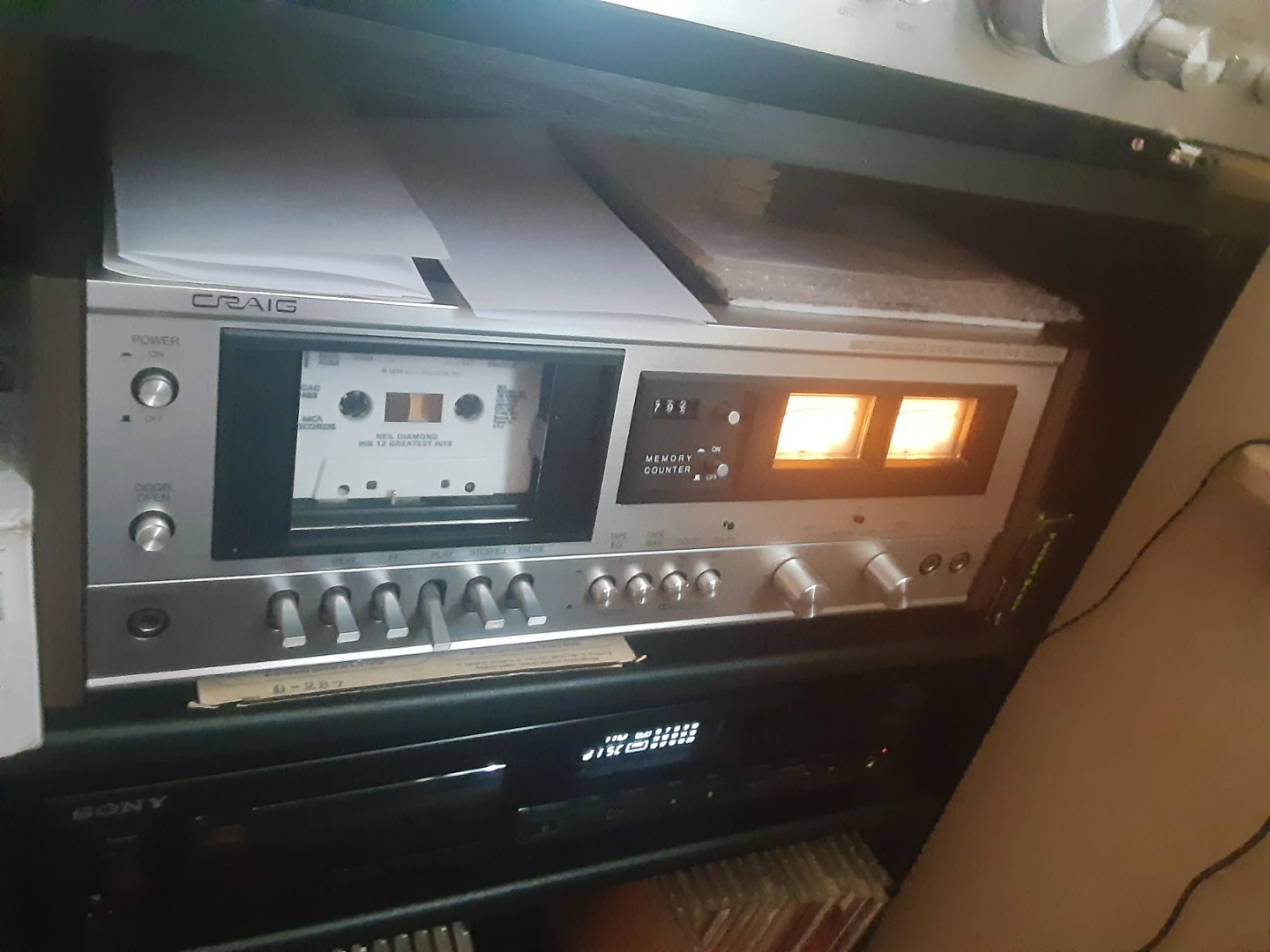 Vintage Craig 5201 Stereo Cassette Deck!! Silver face pending*