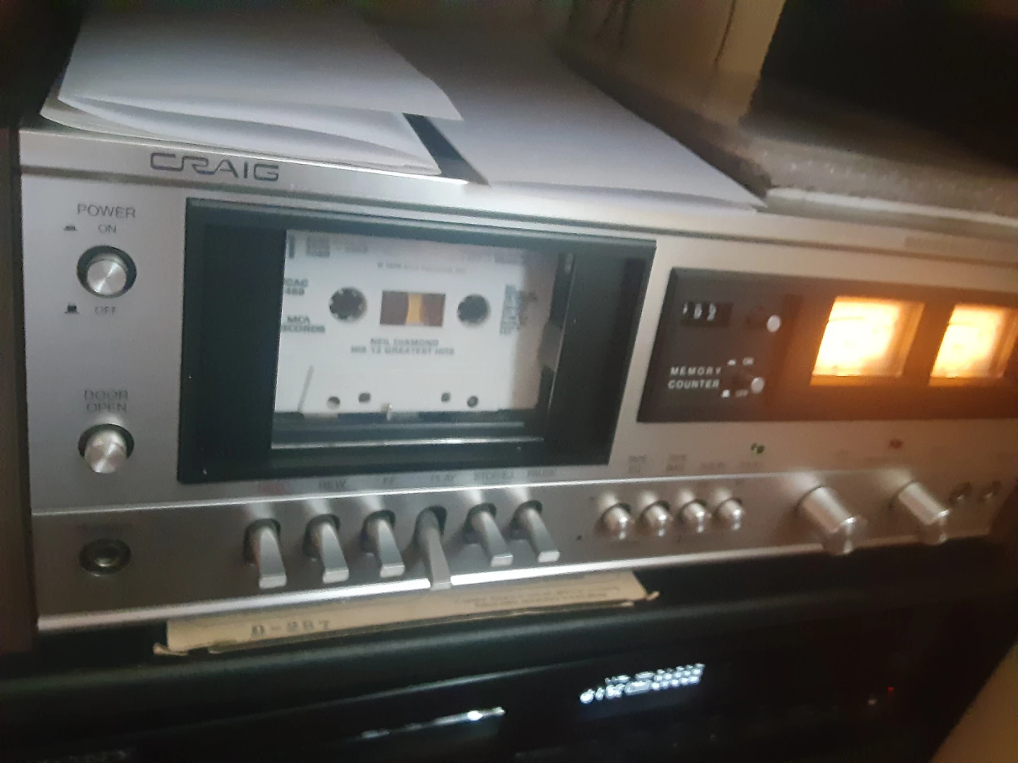 Vintage Craig 5201 Stereo Cassette Deck!! Silver face pending* - photo 2