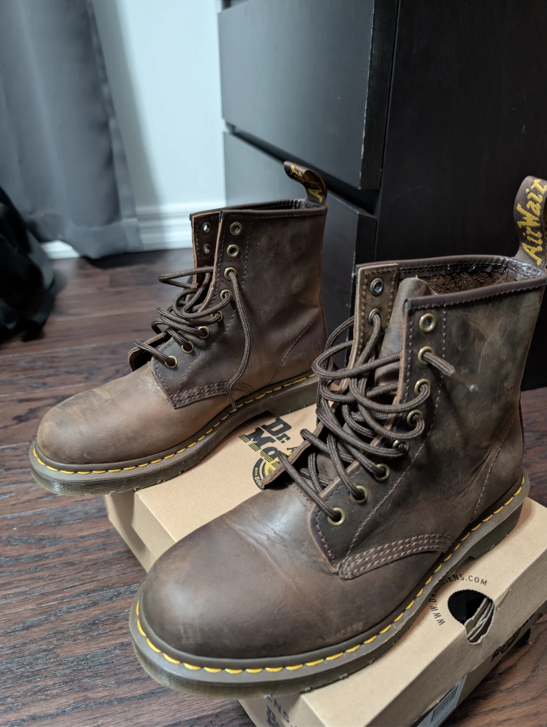 Dr. Martens 1460 Brown Leather Boots - photo 2