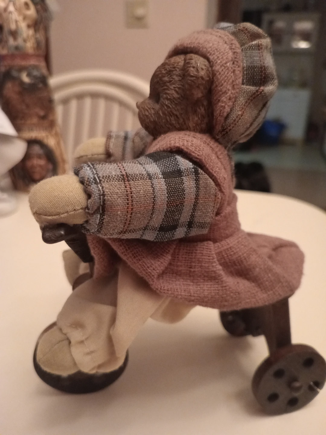 Vintage Teddy Bear on Tricycle Figurine - photo 3