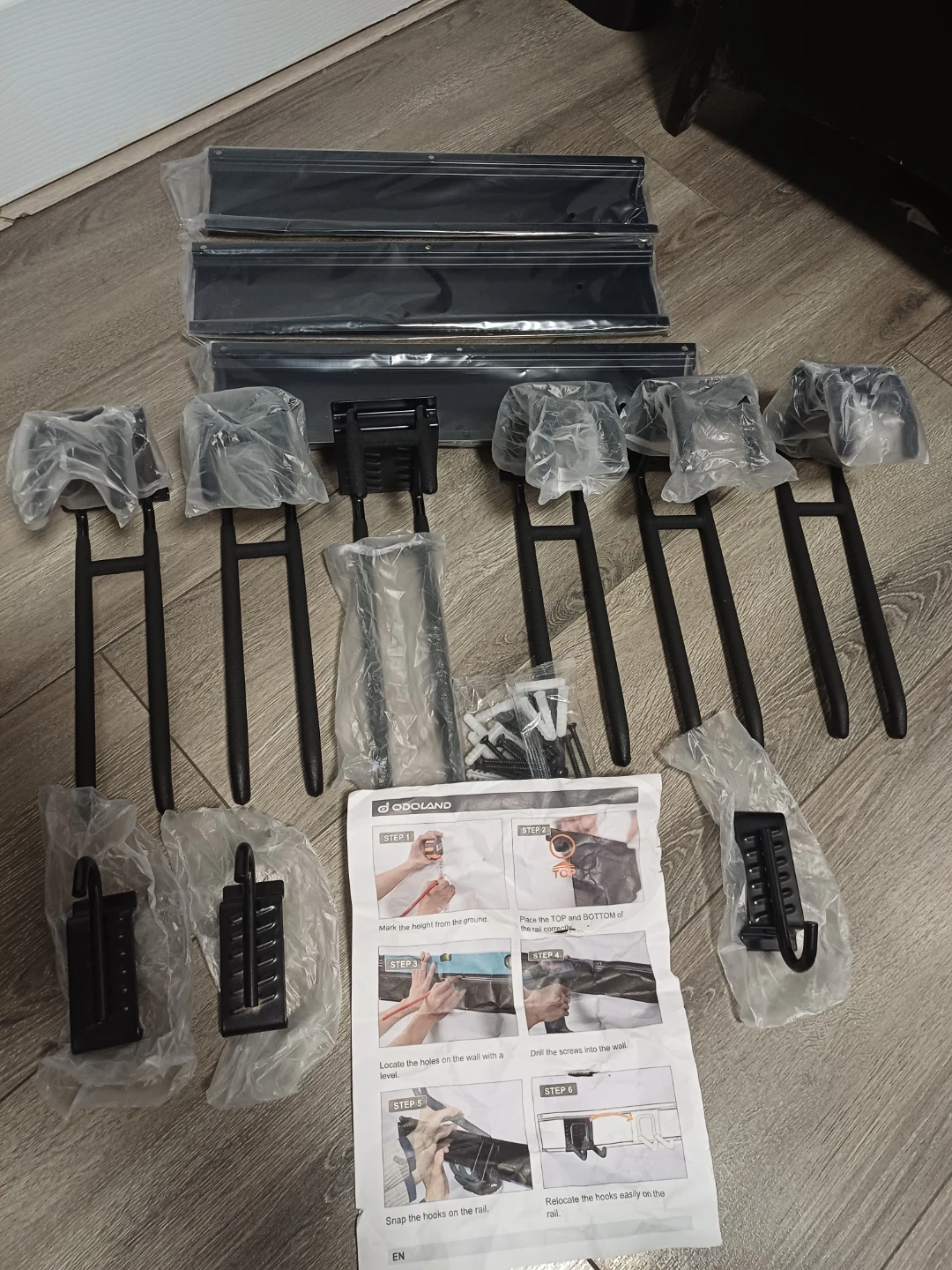 Odoland Wall Mounted Storage Rack System