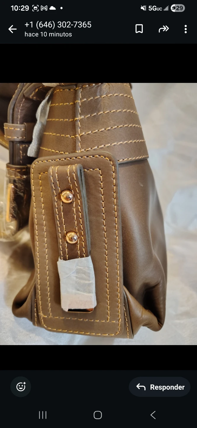 Federico Paris Leather Crossbody Bag - Brown - photo 4