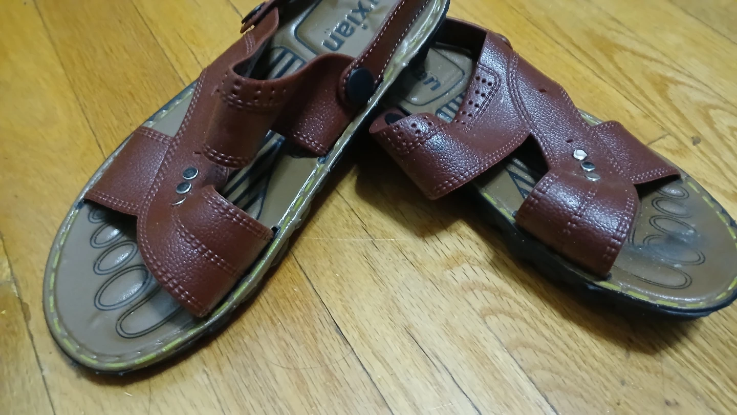 Brown Leather Sandals - Size 41 - photo 3