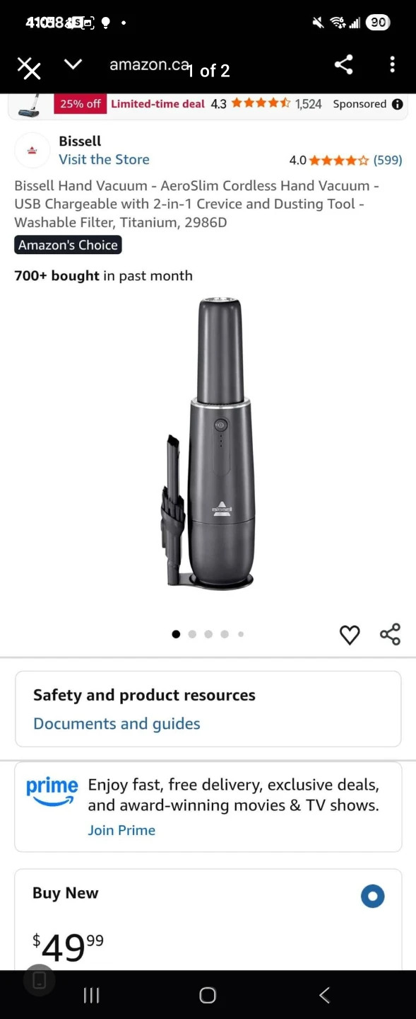 Bissell AeroSlim Cordless Hand Vacuum