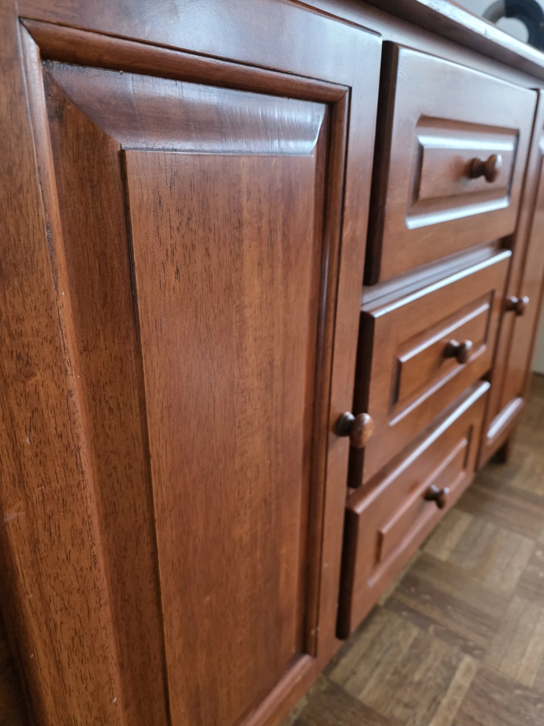 Wooden Dresser with Mirror - photo 2