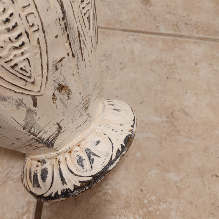 Distressed White Decorative Vase - photo 3