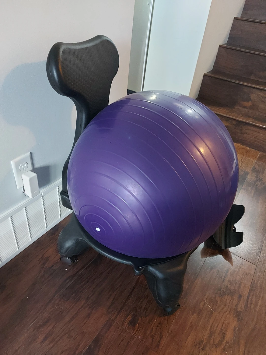 Purple Exercise Ball Chair