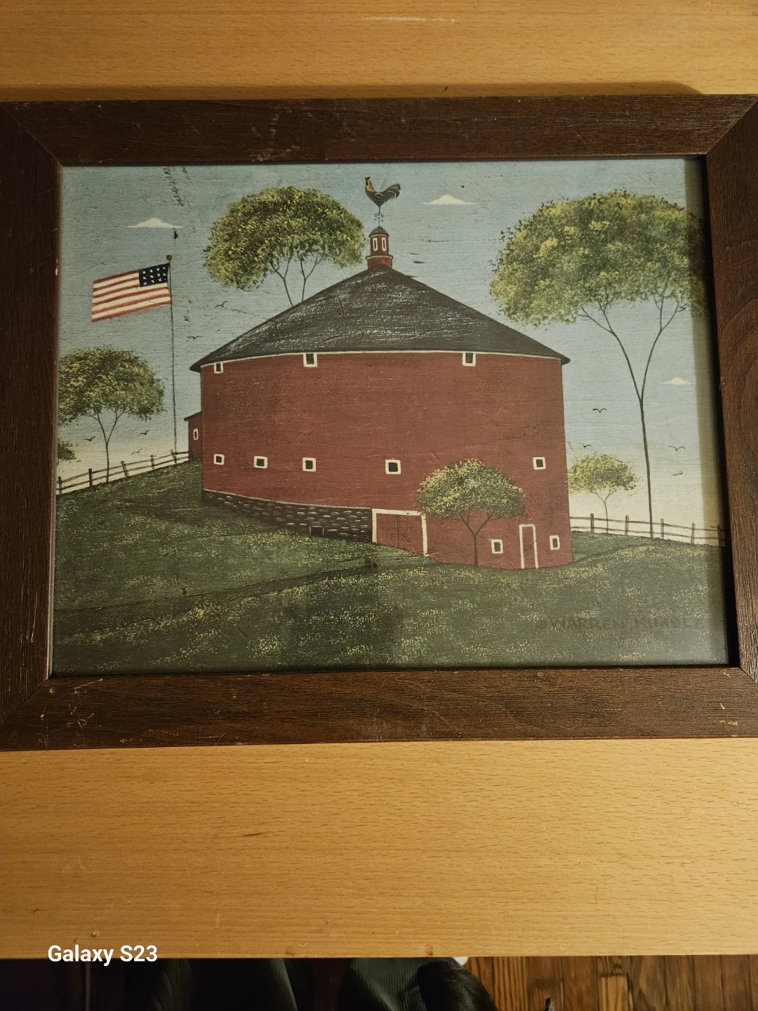 Framed Barn Painting