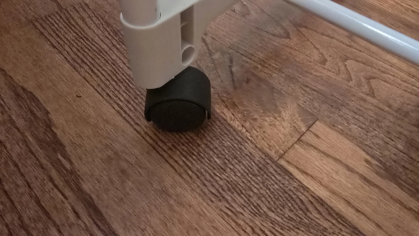 White Rolling Garment Rack - photo 3