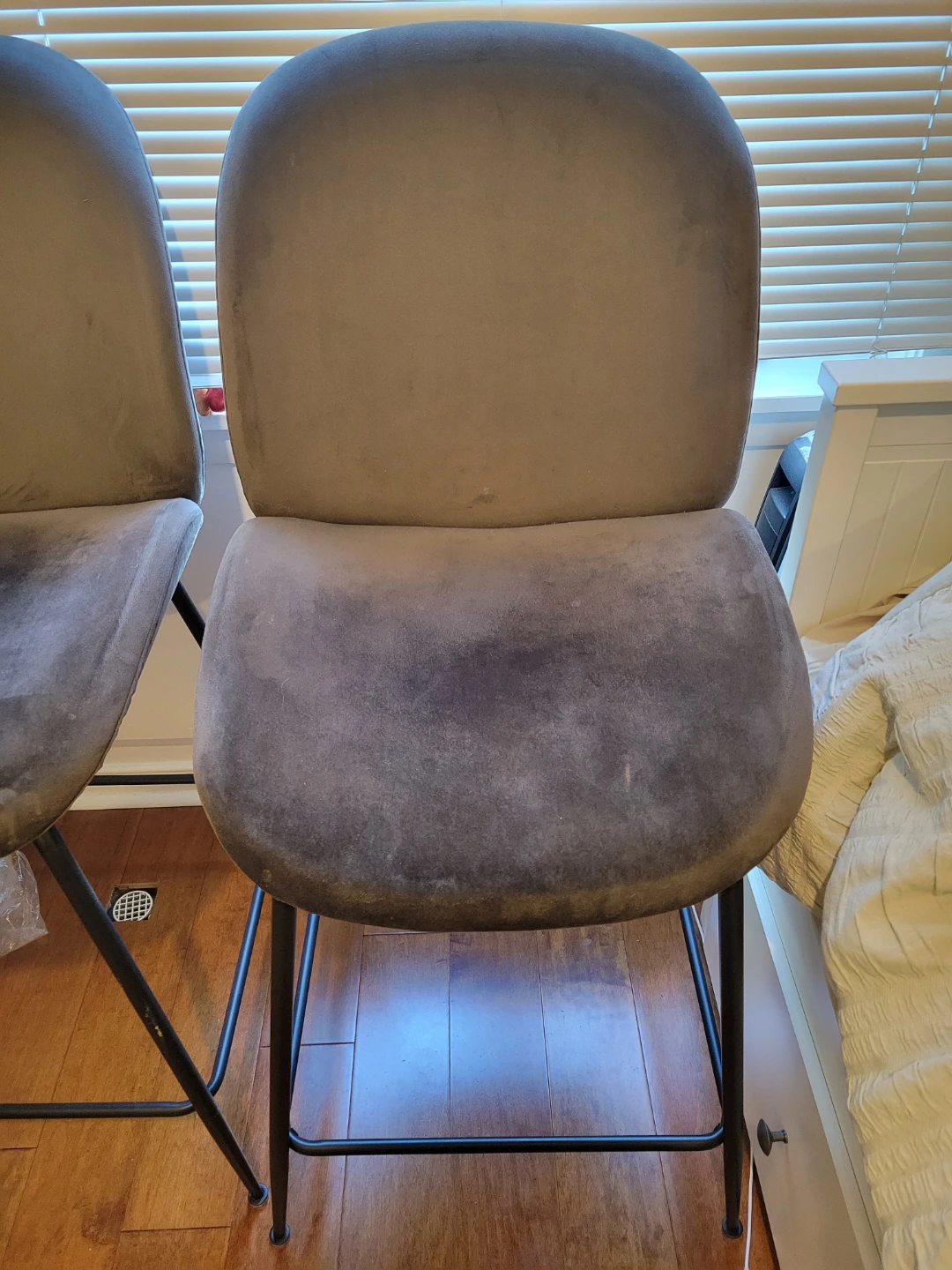 Grey Bar Stools - Set of 2 - photo 2