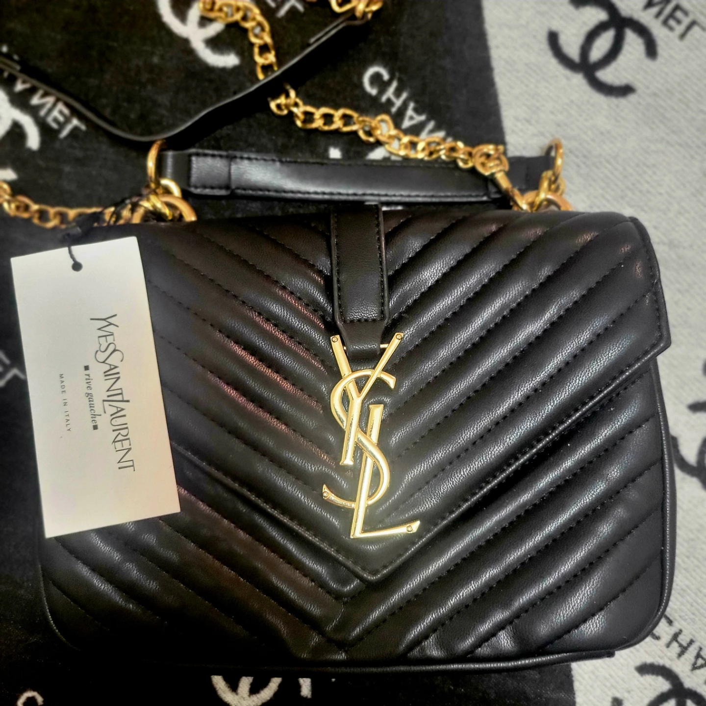 Black Leather Crossbody Bag - photo 2