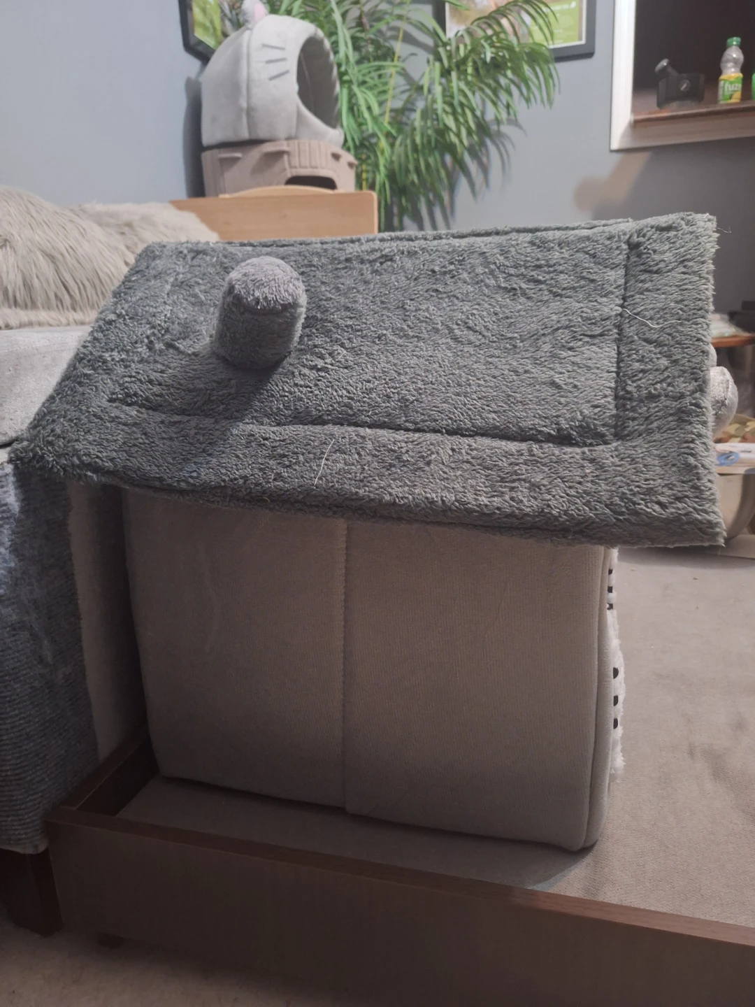 NEW Grey House Cat Bed 😻 - photo 5