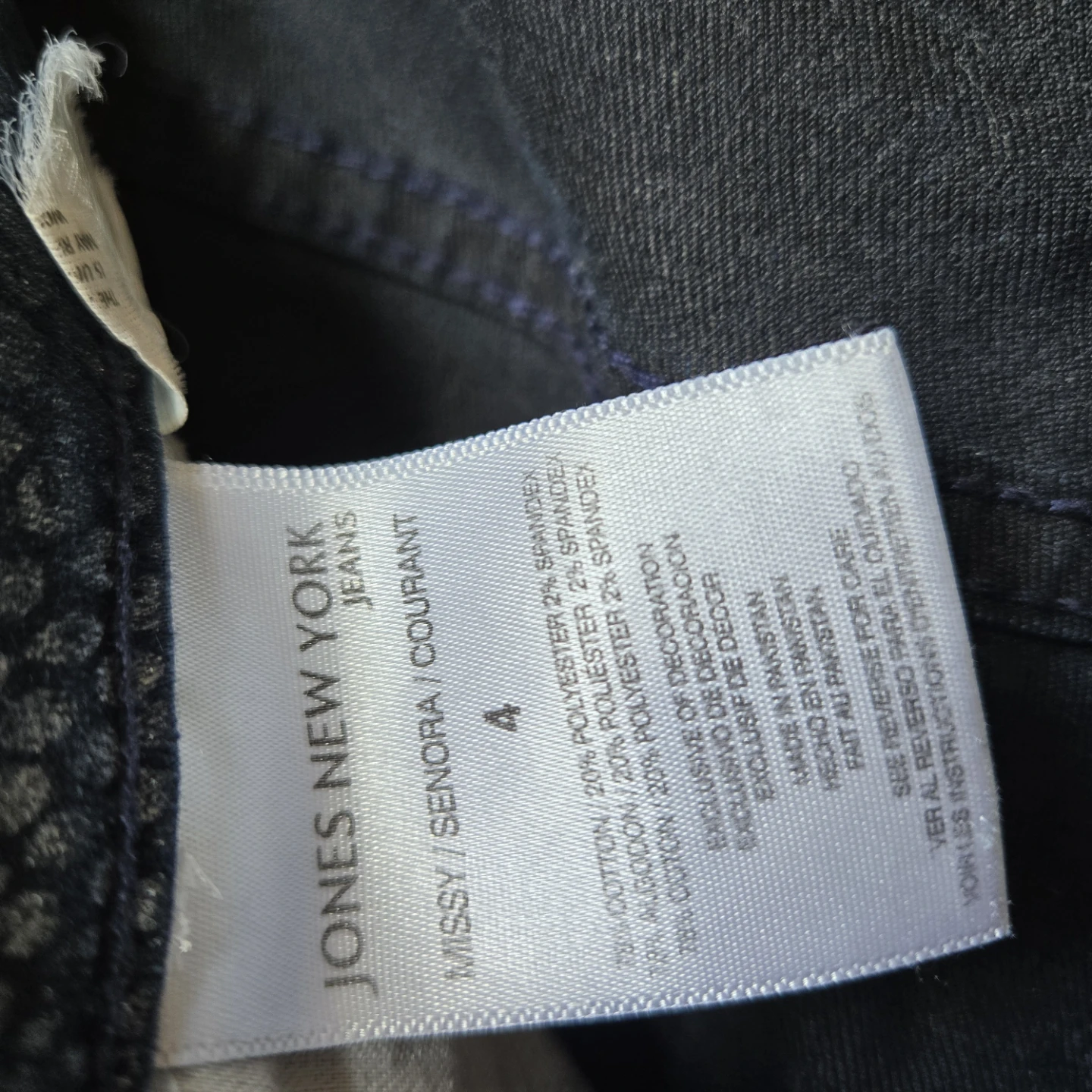 Jones New York Jeans Missy Straight Leg Size 4 - photo 4
