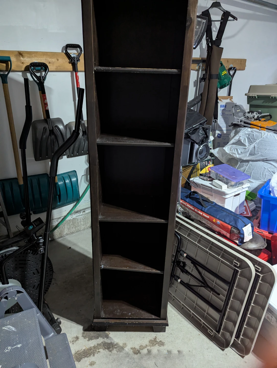 Ikea Tall Brown Wooden Bookcase