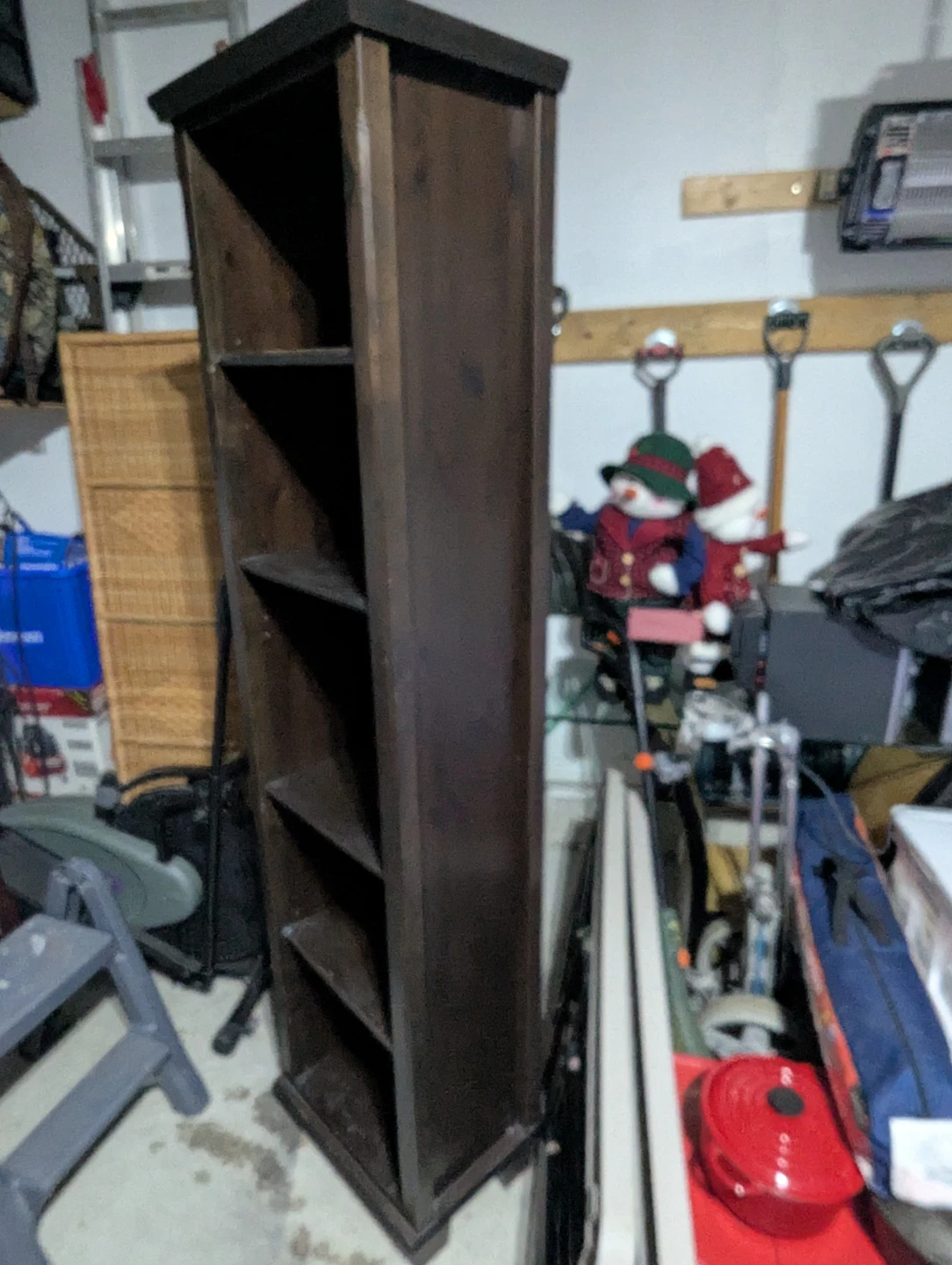 Ikea Tall Brown Wooden Bookcase - photo 2