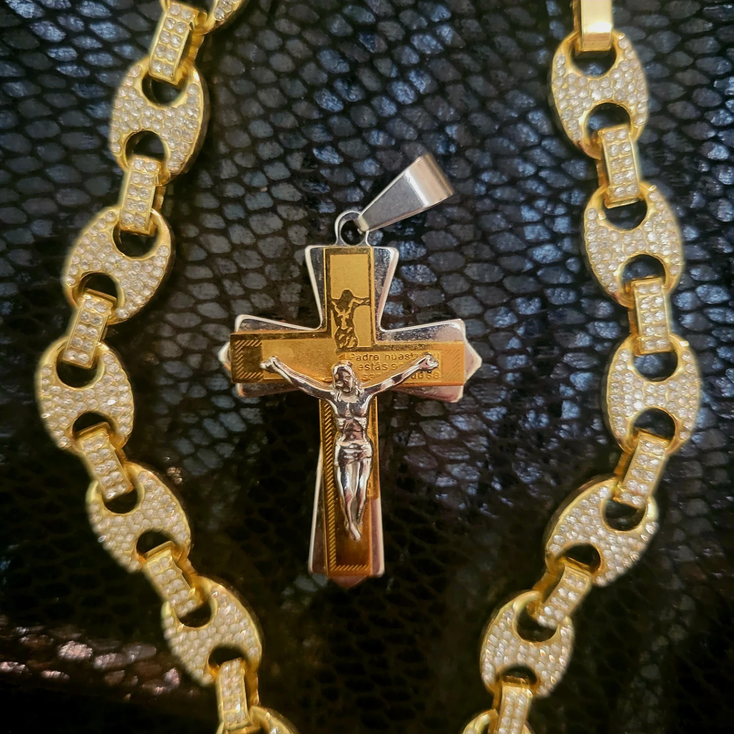 Gold Chain with Cross Pendant
