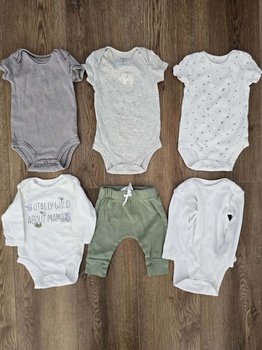 Unisex Baby Onesies and Pants Set - 3 months