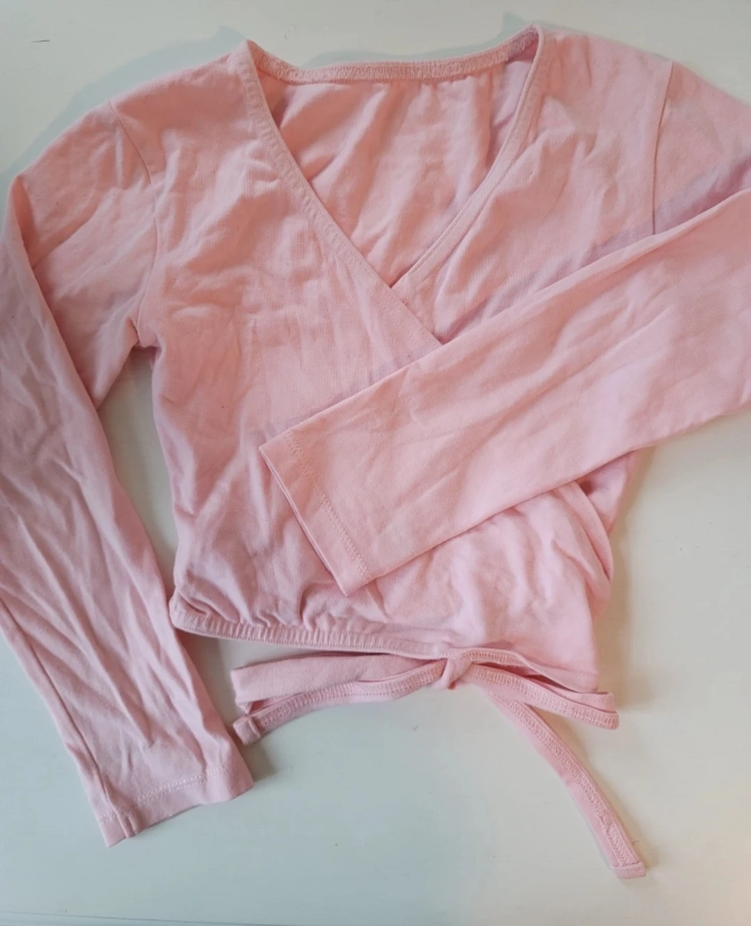 Pink Ballet Wrap Top