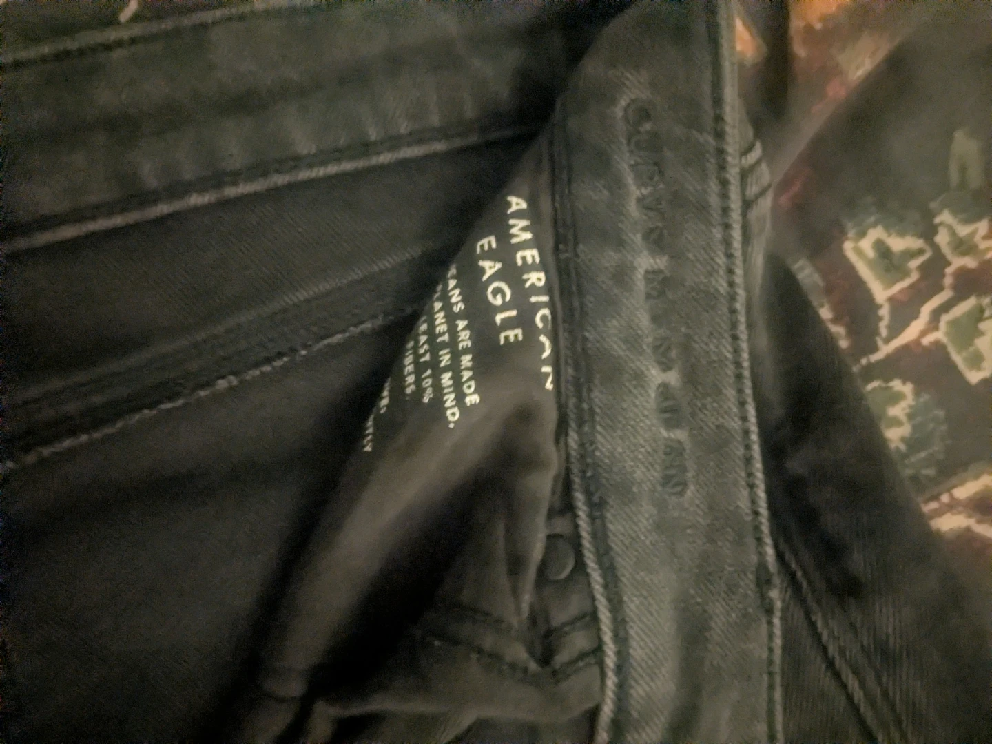 American Eagle Black Curvy Fit Mom Jeans - Size 14 Long - photo 2