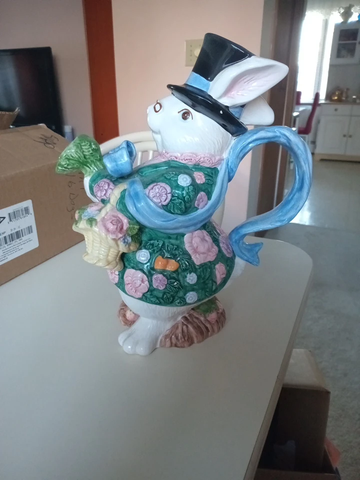 Ceramic Rabbit Teapot - photo 4