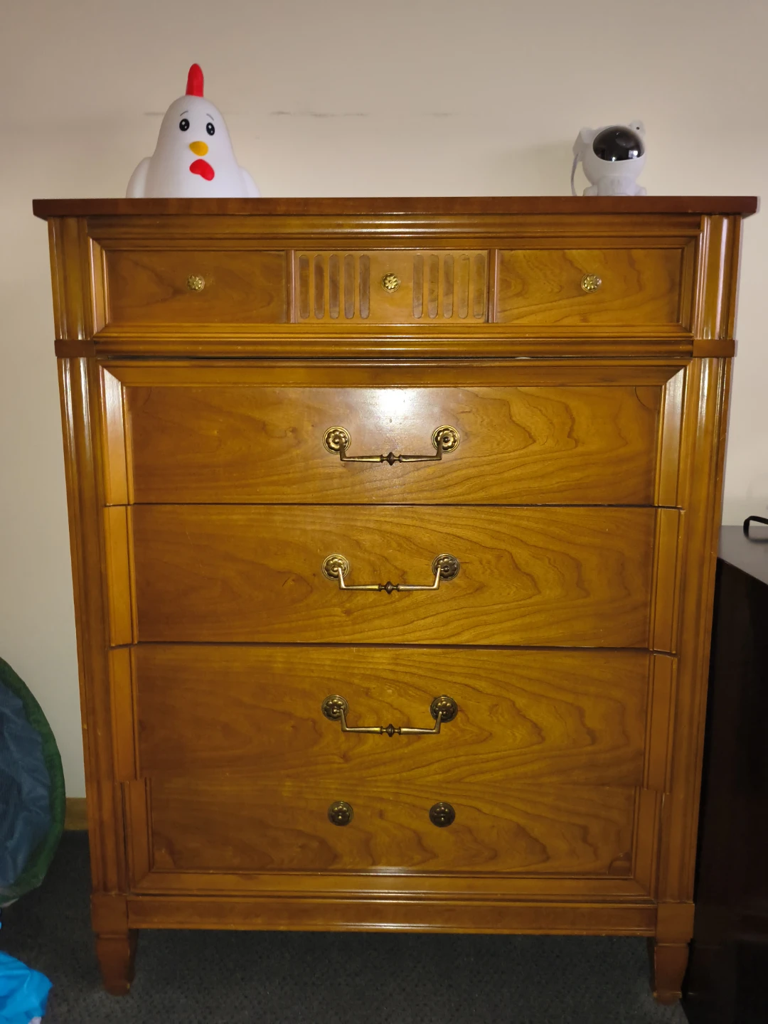 Wooden 4-Drawer Dresser