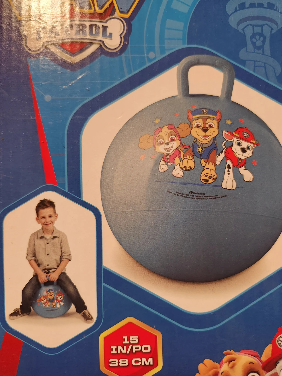 Paw Patrol Hopper Ball - 15 in / 38 cm