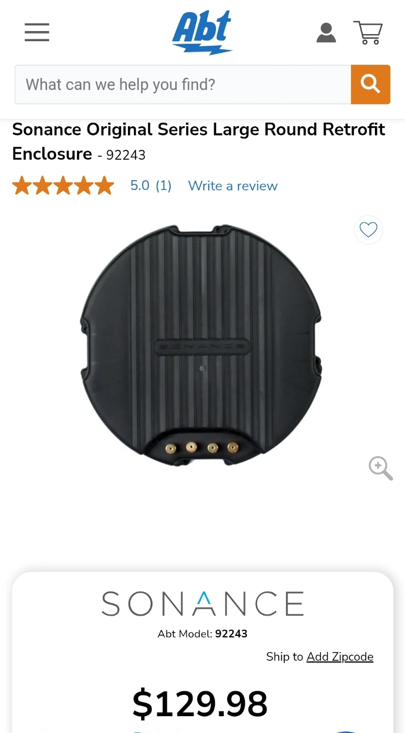 Sonance Large Round Retrofit Enclosure - 92243 - photo 3