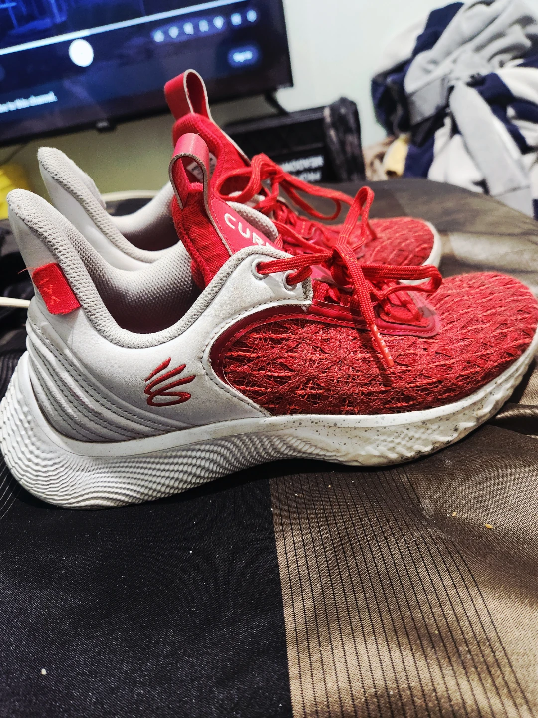 Under Armour Curry Flow 8 Red Sneakers