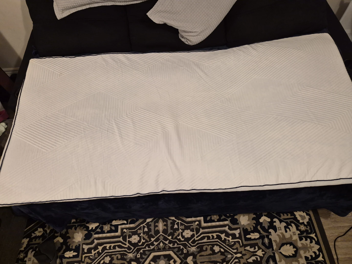 Twin Mattress Topper 80x39x2 inches memory foam