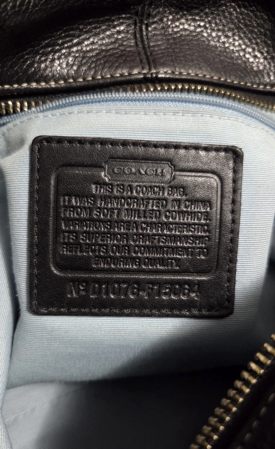 Coach Black Leather Shoulder Bag - photo 3