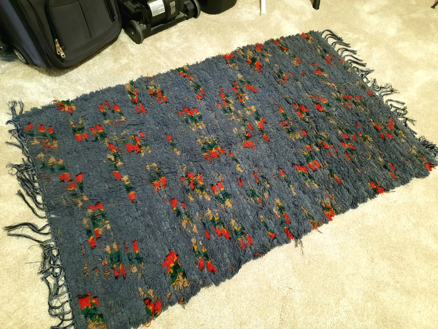 Hand woven rug from West Coast