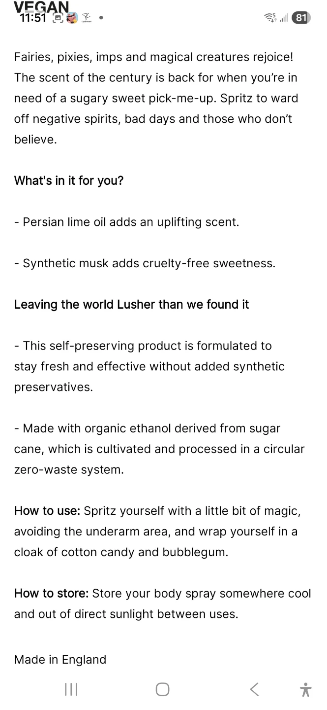 LUSH Snow Fairy Body Spray - 100ml - photo 2