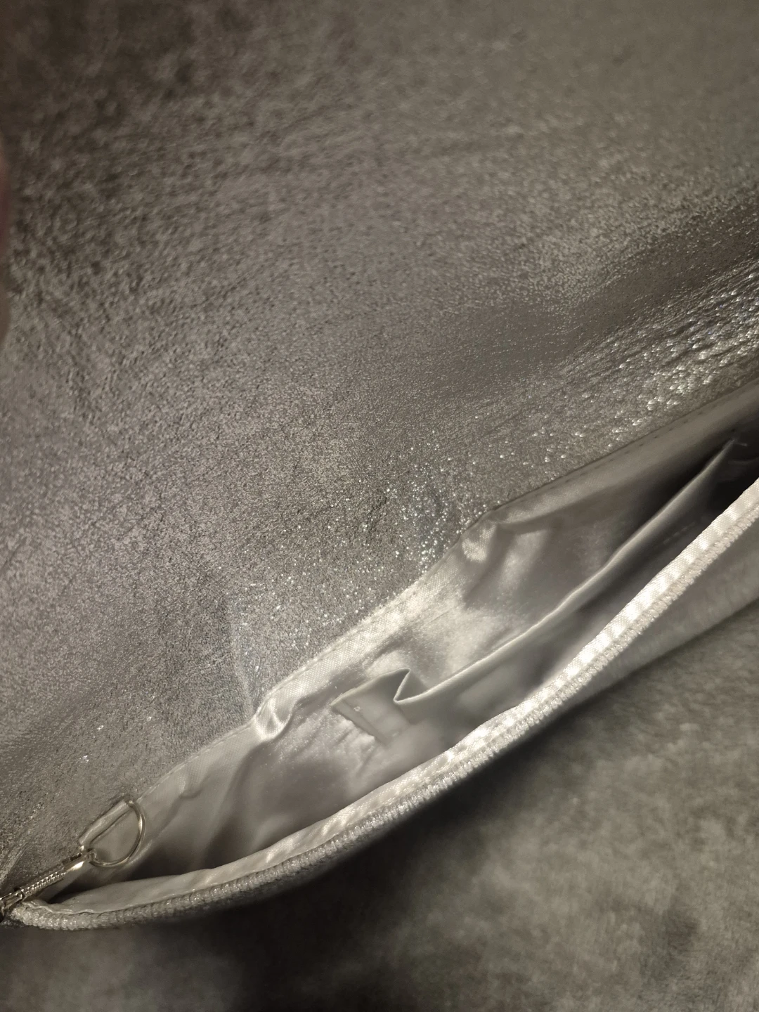 Silver Clutch Purse with Chain Strap - photo 4