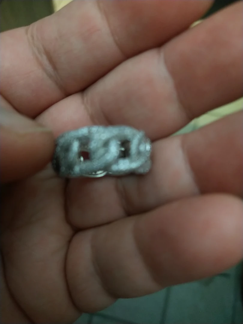 Silver Braided Ring with zirconia - photo 4