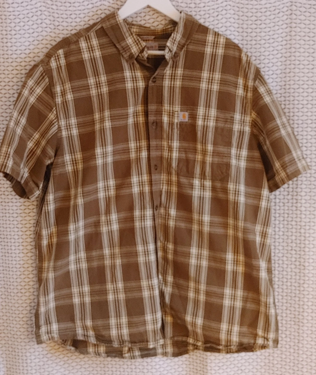 Carhartt Plaid Short Sleeve Button-Up Shirt