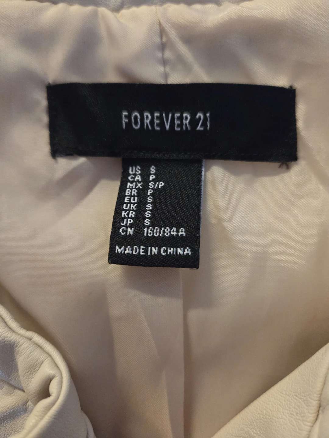 Forever 21 Beige Jacket - Size Small - photo 3