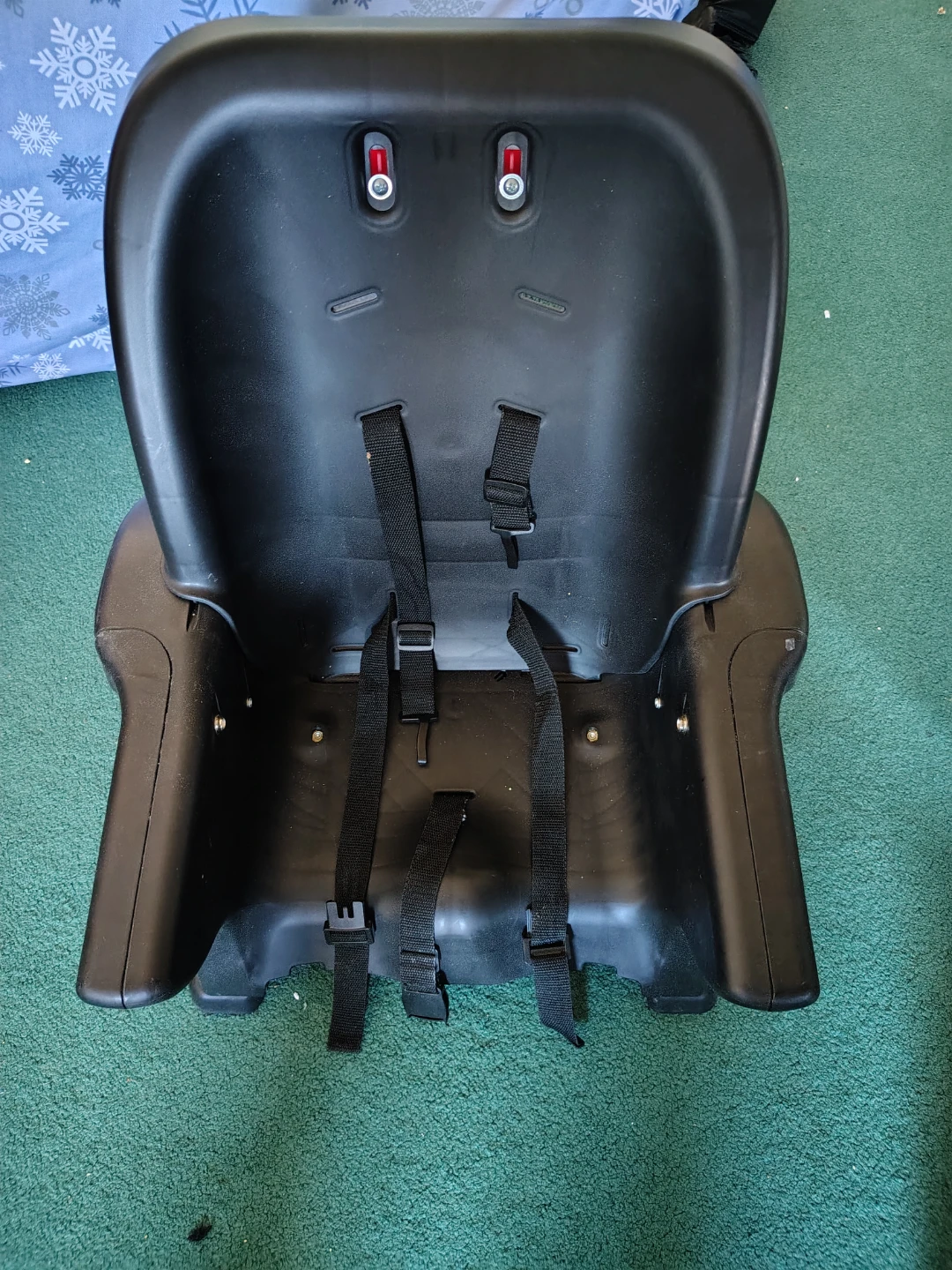 Black Child Bike Seat with Straps