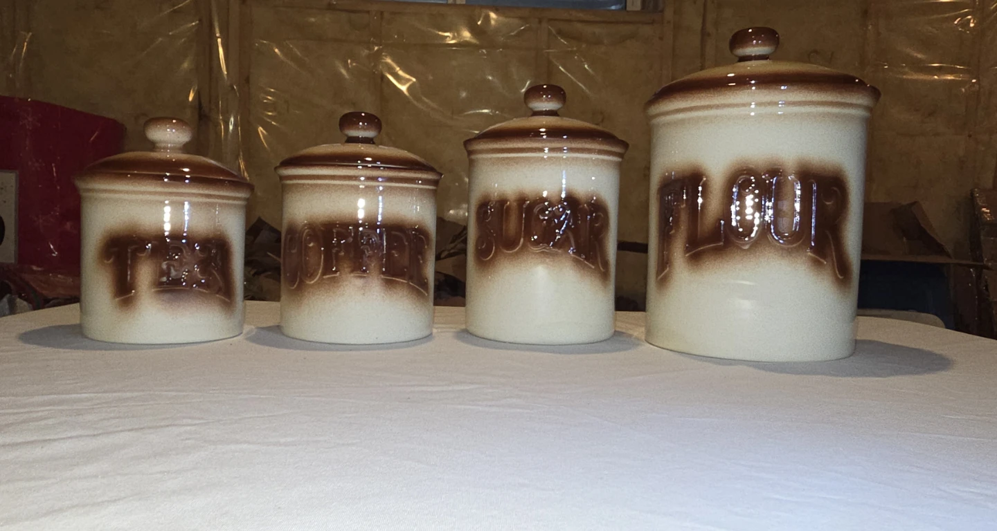 Vintage Ceramic Canister Set