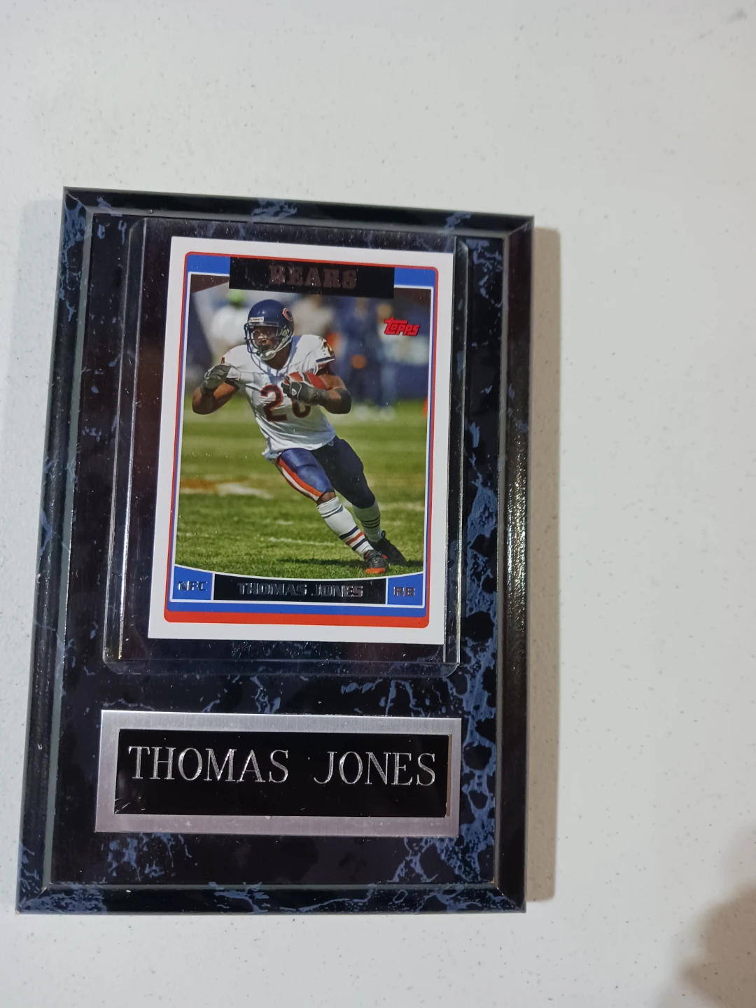 Thomas Jones Chicago Bears Football Card Plaque