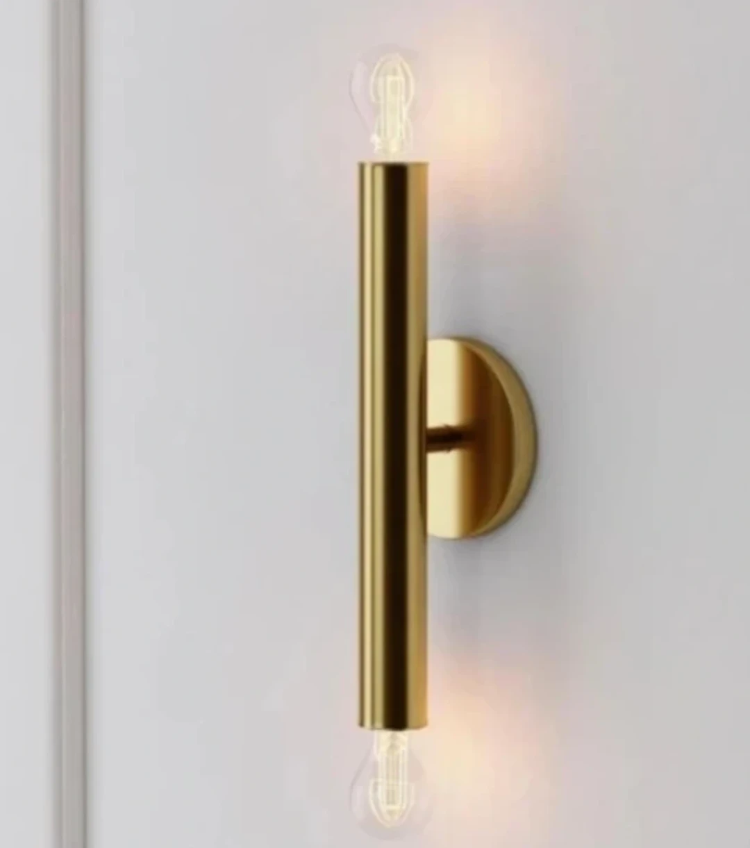 NEW West Elm Trace Sconce 2LT in Brass