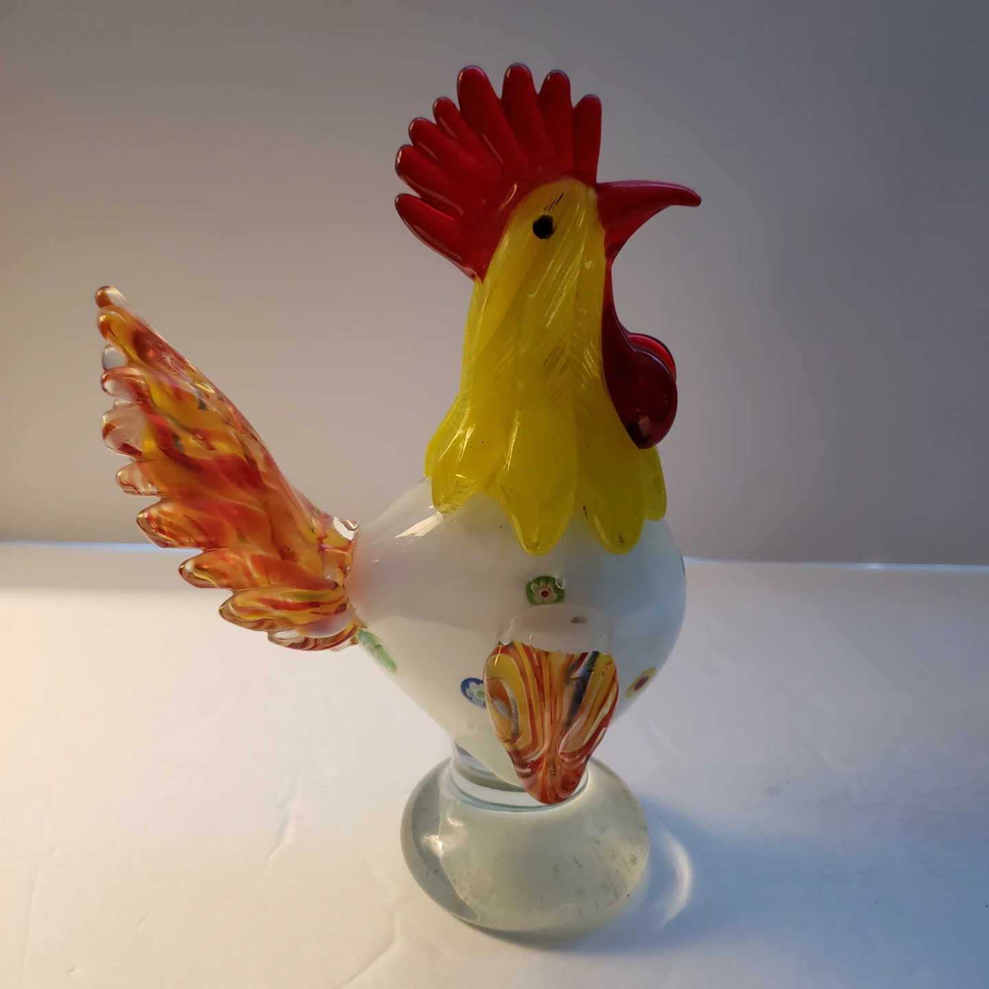 Murano Style Art Glass Rooster Figurine - photo 4